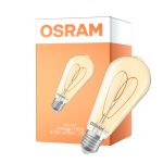 Osram Vintage 1906 LED E27 Edison Filament Dorée 4.9W 470lm - 922 Blanc Très Chaud | Meilleur Rendu Des Couleurs - Dimmable - Équivalent 40W