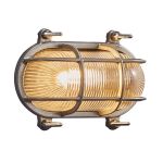 Nordlux Helford Applique Murale Laiton et Verre Nickel | IP64 - Convient pour E27