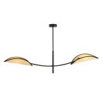 Emibig Plafonnier Lotus Acier Noir | Convient pour 2x E14 - Max 10W