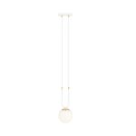 Emibig Suspension Luminaire Glam Acier Blanc | Convient pour 1x E14 - Max 10W