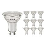 Lot 10x Noxion Spot LED GU10 PAR16 4W 345lm 36D - 830 Blanc Chaud | Dimmable - Équivalent 50W