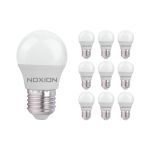 Lot 10x Noxion Lucent Lustre LED E27 Boule Dépolie 2.5W 250lm - 827 Blanc Très Chaud | Équivalent 25W