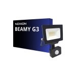 Noxion Projecteur LED Beamy G3.1 Noir 20W 2200lm 100D - 830 Blanc Chaud | IP44 - Détecteur de Mouvement et de Lumière - Symétrique 