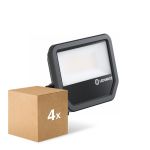 Lot 4x Ledvance Projecteur LED Aluminium Noir 41W/27W 4000lm/6000lm 100D - 840 Blanc Froid | IP66 - Symétrique