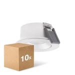 Lot 10x Ledvance Spot LED Air Adjust Aluminium Blanc 4W 320lm 36D - 930 Blanc Chaud | Diamètre 68mm - IP23 - Meilleur rendu des couleurs - Dimmable
