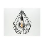 Eglo Suspension Luminaire Carlton Acier Noir | IP20 - Convient pour 1x E27 