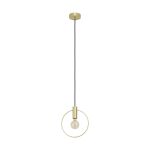 Eglo Suspension Luminaire Manizales Acier Dorée | IP20 - Convient pour 1x E27 