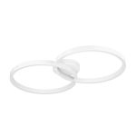 Eglo Plafonnier Amandolo Acier Blanc 19.5W 2400lm - 827-865 Variable Blanc + RGB | Dimmable