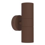 Eglo Applique Murale Tomelloso Extérieur Aluminium Rouille Up & Down | Convient pour 2x GU10