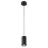 SLV Asto Aluminium Noir | Convient pour 1x GU10