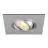 SLV New Tria 75 XL Spot Aluminium Gris Carré | Diamètre 75mm - Convient pour 1x GU10 