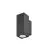 SLV Theo Pro S Up/Down Applique Murale Aluminium Anthracite 12W 1400lm - 827 Blanc Très Chaud | Extérieur - IP65