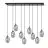 Emibig Suspension Luminaire Astral Acier Noir | Convient pour 9x E14 - Max 10W