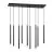 Emibig Suspension Luminaire Selter Acier Noir | Convient pour 9x G9 - Max 8W