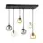 Emibig Suspension Luminaire Cosmo Acier Noir | Convient pour 6x E14 - Max 10W