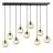 Emibig Suspension Luminaire Cosmo Acier Noir | Convient pour 9x E14 - Max 10W
