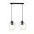 Emibig Suspension Luminaire Istar Acier Noir | Convient pour 2x E27 - Max 10W