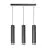 Emibig Suspension Luminaire Kibo Acier Noir | Convient pour 3x GU10 - Max 10W
