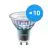 Lot 10x Philips MASTER LED Spot ExpertColor GU10 PAR16 5.5W 400lm 36D - 940 Blanc Froid | Meilleur rendu des couleurs - Dimmable - Équivalent 50W