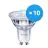 Lot 10x Philips Corepro LED Spot GU10 PAR16 4W 345lm 36D - 830 Blanc Chaud | Dimmable - Équivalent 50W