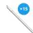 Lot 15x Bright Choice Réglette LED Étanche 17W 1870lm - 840 Blanc Froid | 120cm