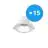 Lot 15x Noxion Downlight LED Apollo 9W 1100lm 60D - 830 Blanc Chaud | 145mm - Diamètre 120mm - UGR 