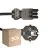 Lot 50x Noxion GST-Compatible Câble d’alimentation - Femelle + Schuko Europlug - Noir 5m - 3 pole 0.75mm2