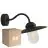 Lot 6x Nordlux Luxe Applique Murale Métal Noir | Convient pour E27