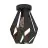 Eglo Plafonnier Carlton 1 Acier Noir Cuivre | IP20 - Convient pour 1x E27 