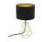 Eglo Lampe De Chevet Carlton 2 Acier Dorée Noir | IP20 - Convient pour 1x E14 