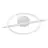 Eglo Plafonnier Amandolo Acier Blanc 17W 1900lm - 827-865 Variable Blanc + RGB | Dimmable