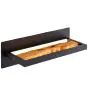Brilliant Chaumont Applique Murale Aluminium Métal Bois Noir 8W 930lm - 830 Blanc Chaud