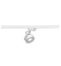 SLV Spot Sur Rail Kalu 3 Phases  Aluminium Blanc Rond 13W 970lm 95D - 930 Blanc Chaud | Meilleur Rendu Des Couleurs - Dimmable 