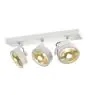 SLV Kalu Spot Aluminium Blanc Rond | Convient pour 3x GU10 (AR111) 