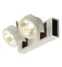 SLV Kalu Double Mur et Plafonnier Aluminium Blanc 31W 2000lm - 830 Blanc Chaud | Dimmable 