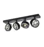 SLV Kalu Spot Aluminium Noir | Convient pour 4x GU10 (AR111) 