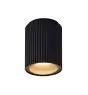 Nordlux Kyklop Plafonnier Aluminium et Verre Noir | 86mm - IP54 - Convient pour GU10