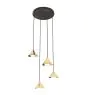 Emibig Suspension Luminaire Elit Acier Dorée | Convient pour 4x GX53 - Max 10W