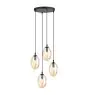 Emibig Suspension Luminaire Astral Acier Noir | Convient pour 4x E14 - Max 10W