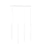 Emibig Suspension Luminaire Selter Acier Blanc | Convient pour 4x G9 - Max 8W