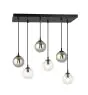 Emibig Suspension Luminaire Cosmo Acier Noir | Convient pour 6x E14 - Max 10W