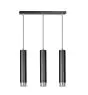 Emibig Suspension Luminaire Kibo Acier Noir | Convient pour 3x GU10 - Max 10W