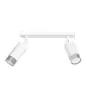 Emibig Plafonnier Hiro Acier Blanc | Convient pour 2x GU10 - Max 10W