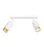 Emibig Plafonnier Hiro Acier Blanc | Convient pour 2x GU10 - Max 10W