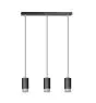 Emibig Suspension Luminaire Fumiko Acier Noir | Convient pour 3x GU10 - Max 10W