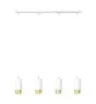 Emibig Suspension Luminaire Fumiko Acier Blanc | Convient pour 4x GU10 - Max 10W