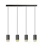 Emibig Suspension Luminaire Fumiko Acier Noir | Convient pour 4x GU10 - Max 10W