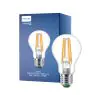 Philips Master Ultra Efficient LED E27 Poire Filament Claire 4W 840lm - 827 Blanc Très Chaud | Dimmable - Équivalent 60W