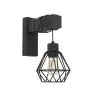 Eglo Applique Murale Townshend 5 Bois Noir | Convient pour E27