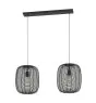 Eglo Suspension Luminaire Rinroe Acier Noir | Convient pour 2x E27